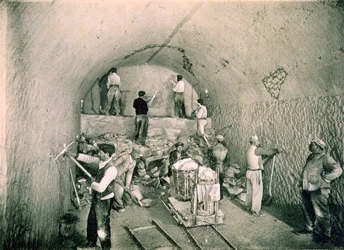 Boring a cellar, from 